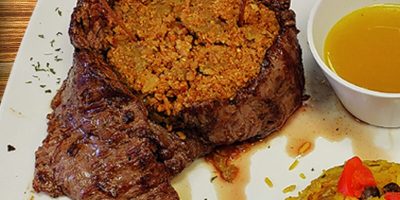CHURRASCO STUFFED WITH MOFONGO / CHURRASCO RELLENO CON MOFONGO
